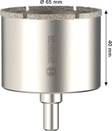 Bosch plaatide puurimiseks mõeldud võlliga augusaag 65 x 40 mm.